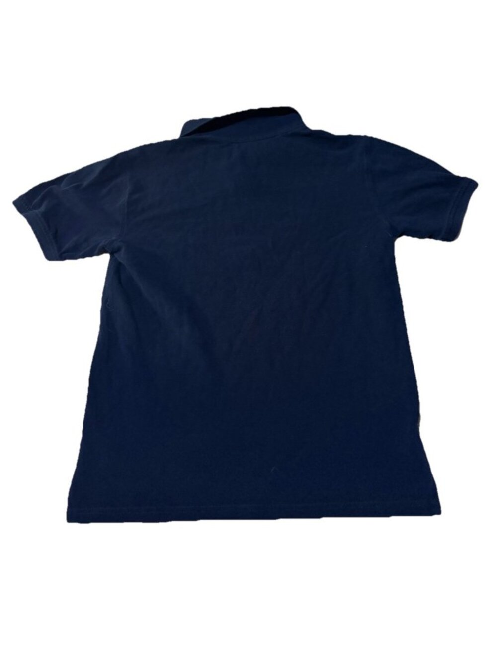 Nautica Youth Polo Shirt Boys L 14/16 Navy Blue Short Sleeve Logo - Picture 7 of 8